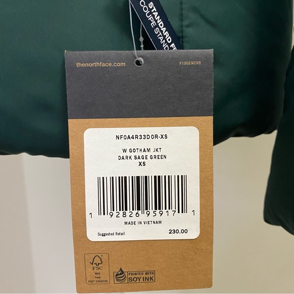 The North Face Women's Gotham Jacket Down Coat Dark Sage Green Sz XS M L XL XXL - Picture 4 of 12
